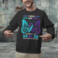I Wear Teal And Purple In Memory Of My Dad Unisex Sweatshirt