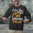 Wears Loves Cats Avoids People I Introvert Unisex Sweatshirt Wears Loves Cats Avoids People I Introvert Unisex Sweatshirt