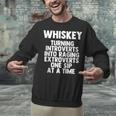 Whiskey Lovers Extrovert Quote Introvert Alcohol Drink Humor Unisex Sweatshirt