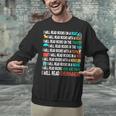 I Will Read Books On A Boat & Everywhere Reading Book Unisex Sweatshirt