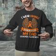 Wings Leukemia Shirt I Wear Orange In Memory Of My Dad Unisex Sweatshirt