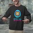 Women's Adulting Is A Myth Retro Pixel Pet Nostalgia Millennials Unisex Sweatshirt