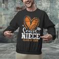 Women's Senior Niece Class Of 2026 Basketball Graduation Heart Unisex Sweatshirt