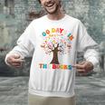 100 Days In The Books Reading Teacher 100th Day Of School Premium Unisex Sweatshirt