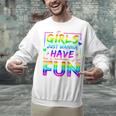 80's Girls Just Wanna Have Fun Nostalgia 1980s Style Premium Tri-Blend Unisex Sweatshirt