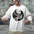 Astronaut Aesthetic Holding Moon Balloon Planets Introvert Unisex Sweatshirt