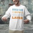 Bonsai Care Now Minimal Socializing Introvert Vintage Unisex Sweatshirt