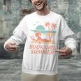Book Girl Summer Book Reading Retro Sunset Unisex Sweatshirt