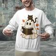 Books Ghost Reading Book Halloween Library Cat Fall Unisex Sweatshirt Books Ghost Reading Book Halloween Library Cat Fall Unisex Sweatshirt