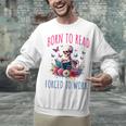 Born To Read Forced To Work Reading Skeleton Bookish Book Unisex Sweatshirt Born To Read Forced To Work Reading Skeleton Bookish Book Unisex Sweatshirt