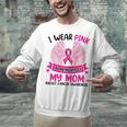 Breast Cancer Wings Shirt I Wear Pink In Memory Of My Mom Unisex Sweatshirt