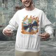 Buffering Glitched CD On Fire 2000s Nostalgia Unisex Sweatshirt