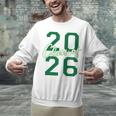 Class Of 2026 Graduation Varsity Green And On The Back Unisex Sweatshirt