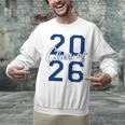 Class Of 2026 Graduation Varsity Navy Blue Letters Premium Tri-Blend Unisex Sweatshirt
