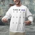 Class Of 2030 Graduation T-Shirt With Space For Handprints Unisex Sweatshirt