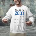 Class Of 2031 Graduation T-Shirt With Space For Handprints Unisex Sweatshirt