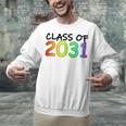 Class Of 2031 Pre-K -12th Grade Hand Prints Space Graduation Unisex Sweatshirt