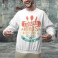 Cooking Brings Out The Best In Me Crafting Flavorful Memory Raglan Baseball Tee Unisex Sweatshirt