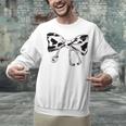 Cow Print Bow And Stethoscope Nurse RN Graduation Coquette Unisex Sweatshirt
