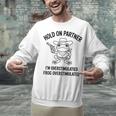 Cowboy Frog Overstimulated Western Meme Introverts Unisex Sweatshirt