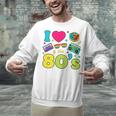 Dad I Love The 80's Retro 80s Nostalgia For Dad Premium Tri-Blend Unisex Sweatshirt