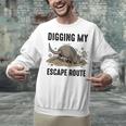 Digging My Escape Route Armadillo Introvert Humor Unisex Sweatshirt Digging My Escape Route Armadillo Introvert Humor Unisex Sweatshirt