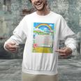 Frutiger Aero Aesthetic Rainbow Glitch Art Unisex Sweatshirt