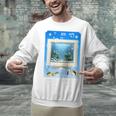 Frutiger Aero Aesthetic Tech Computer Aquarium Tarot Card Raglan Baseball Tee Unisex Sweatshirt
