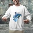 Frutiger Aero Splashy Dolphin Y2k Aesthetic Graphic Premium Unisex Sweatshirt Frutiger Aero Splashy Dolphin Y2k Aesthetic Graphic Premium Unisex Sweatshirt
