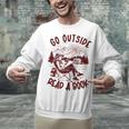 Go Outside Read a Book Vintage Bibliophiles Unisex Sweatshirt Go Outside Read a Book Vintage Bibliophiles Unisex Sweatshirt