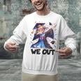 We Out Graduate Dabbing Anime Girl Grad Graduation Unisex Sweatshirt
