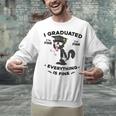 I Graduated Graduate Class 2025 Cat Graduation Unisex Sweatshirt