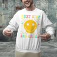 Groovy Next Stop 2nd Grade 1st Grade Graduation 2025 Premium Unisex Sweatshirt