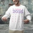 Grow With Me Graduation First Day Of School Class Of 2035 Unisex Sweatshirt