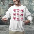 Heart Reading Books Valentine Teacher Boy Girl Book Lover Unisex Sweatshirt