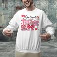 HUGvyn One Loved Teacher Valentine Book Heart Reading Bow Unisex Sweatshirt