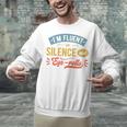 I'm Fluent In Silence And Eye-Rolls Introverts Premium Unisex Sweatshirt