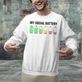 Introvert Cute My Social Battery Raglan Baseball Tee Unisex Sweatshirt Introvert Cute My Social Battery Raglan Baseball Tee Unisex Sweatshirt