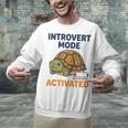 Introvert Mode Activated Low Social Battery Box Turtle Unisex Sweatshirt