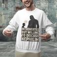 Introverted But Willing To Discuss Nephilim Tee Unisex Sweatshirt