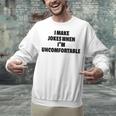 I Make Jokes When Im Uncomfortable Sarcastic Introvert Raglan Baseball Tee Unisex Sweatshirt I Make Jokes When Im Uncomfortable Sarcastic Introvert Raglan Baseball Tee Unisex Sweatshirt