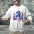 Just A Girl Who Loves Dragons And Books Cute Dragon Reading Premium Tri-Blend Unisex Sweatshirt