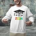 K -12th Grade Hand Prints Space Graduation Class Of 2034 Unisex Sweatshirt