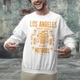 Los Angeles Hotrods Automotive Nostalgia Distressed Premium Tri-Blend Unisex Sweatshirt