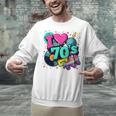 I Love The 70s Retro Cassette Roller Vinyl Disco Nostalgia Premium Tri-Blend Unisex Sweatshirt