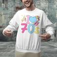 I Love 70's Retro Style Nostalgia Vibe 1970's Party Premium Tri-Blend Unisex Sweatshirt