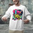 I Love The 70s Vintage Cassette Roller Vinyl Nostalgia 70s Premium Tri-Blend Unisex Sweatshirt