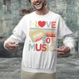 I Love 90's Music Retro Style Nostalgia Cassette 1990s Party Premium Tri-Blend Unisex Sweatshirt