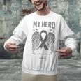 Melanoma Skin Cancer Hero Angel Memory Support Family Unisex Sweatshirt