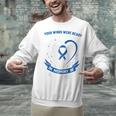 In Memory Of Great Grandpa Colon Cancer Awareness Memorial Raglan Baseball Tee Unisex Sweatshirt